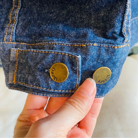 Theory Dark Denim Jacket - Picture 4 of 6